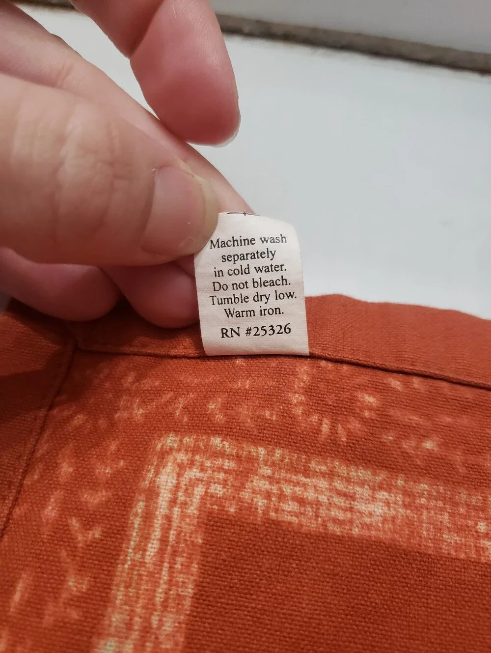 World Market Table Placemats Set Of 6 Burnt Orange Floral 100% Cotton